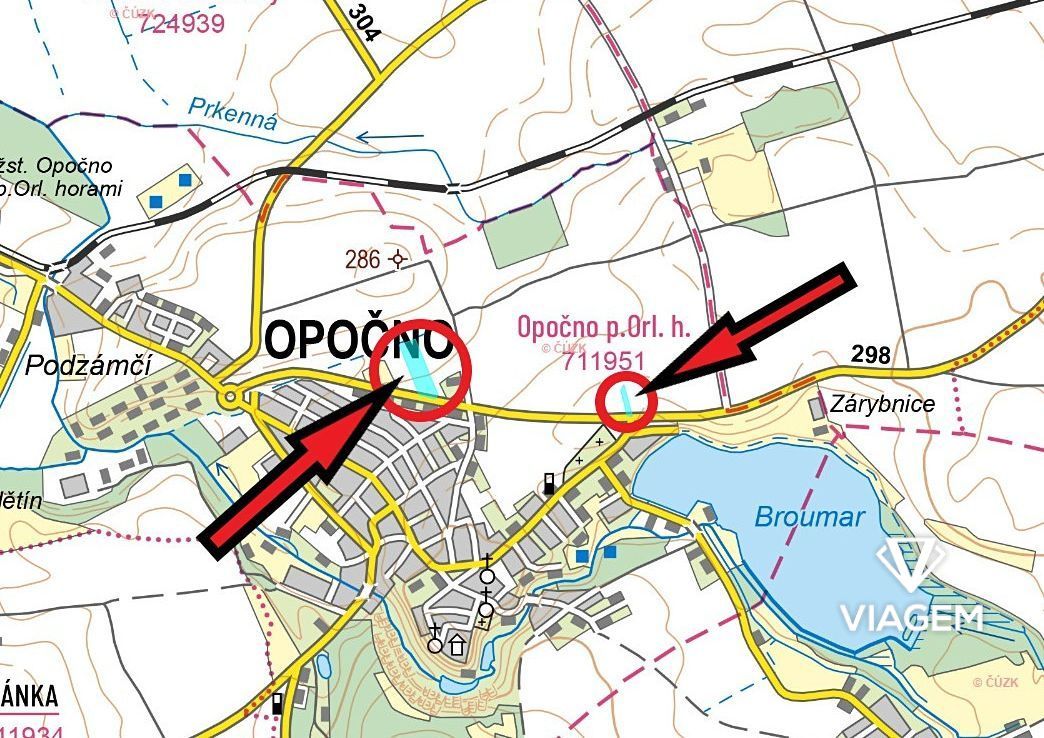 Exkluzivně Vám nabízíme pozemky v katastrálním území Opočno 