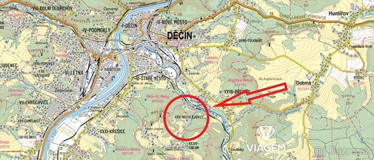 Exkluzivně Vám nabízíme pozemky v katastrálním území Březiny