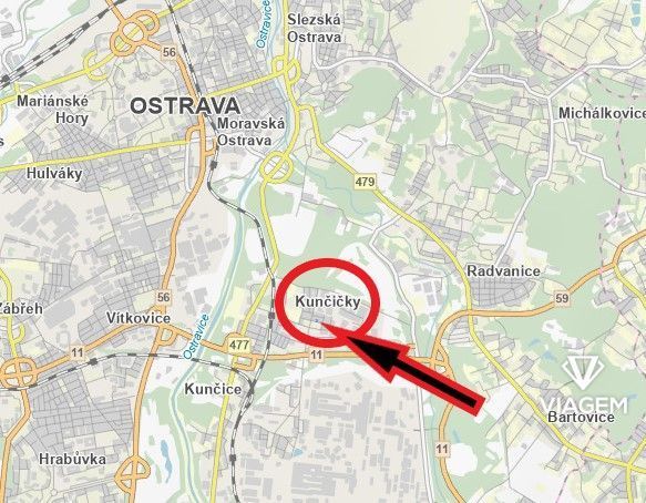 Exkluzivně Vám nabízíme pozemek v katastrálním území Kunčičk