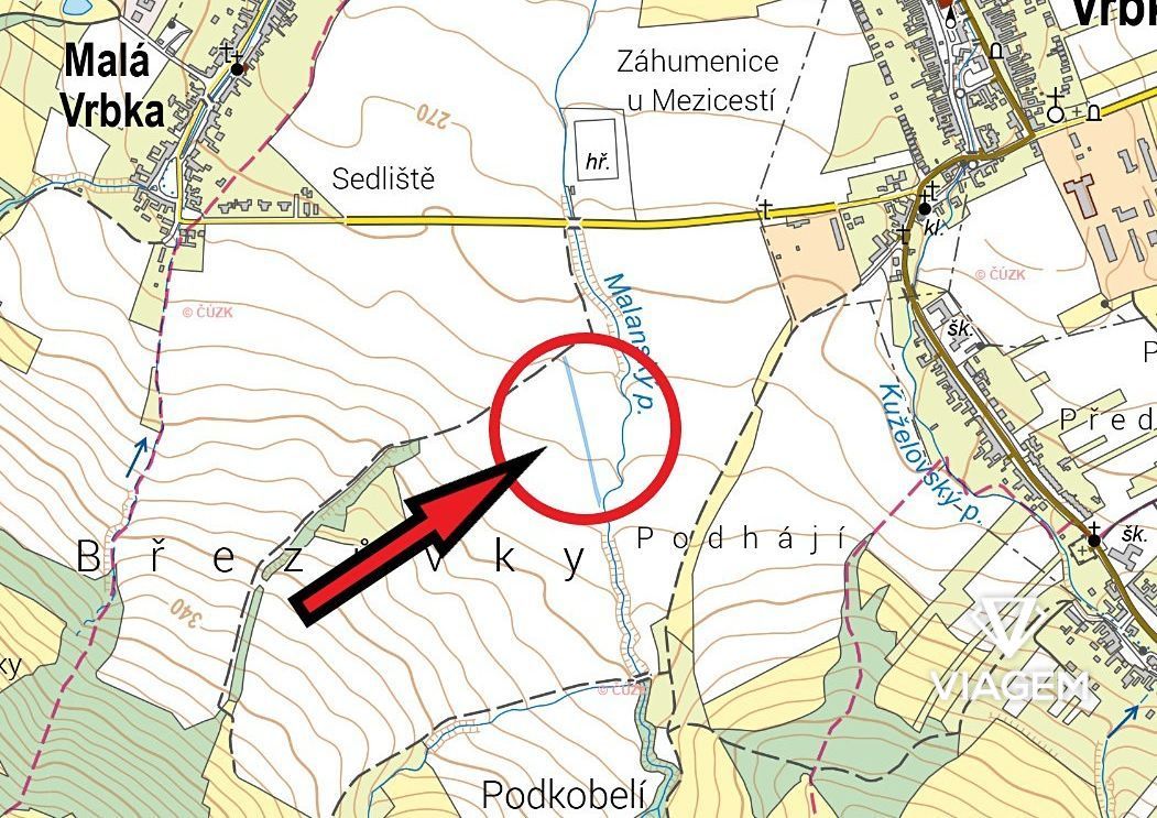 Exkluzivně Vám nabízíme pozemek v katastrálním území Hrubá V