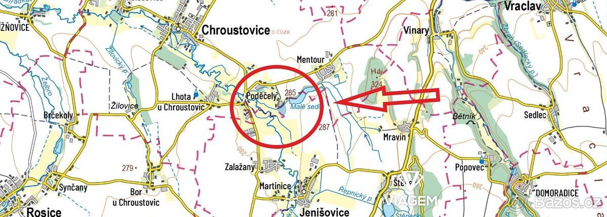 Exkluzivně Vám nabízíme pozemky v katastrálním území Jenišov