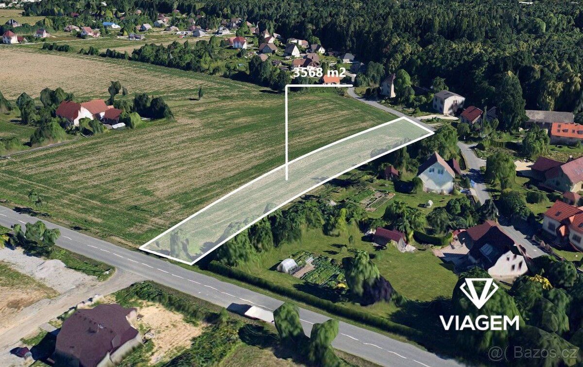 Nabízíme k prodeji ornou půdu o celkové výměře 3568 m², kter
