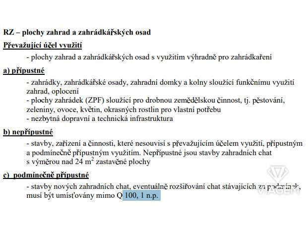 Exkluzivně nabízíme zahradu s možností stavby malé chaty, ko