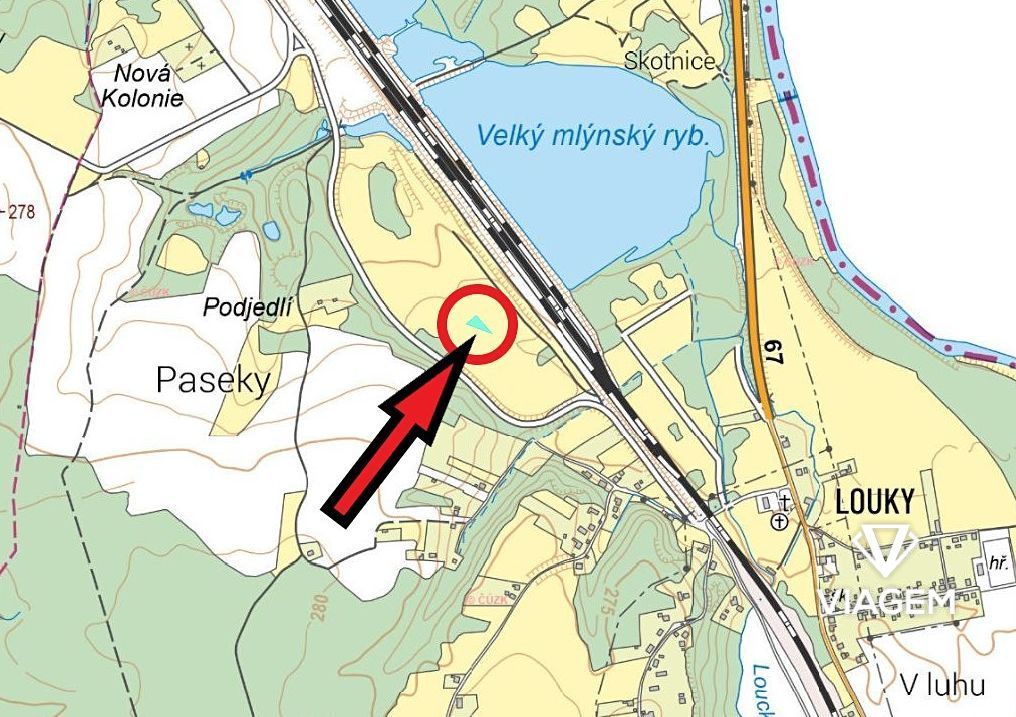 Exkluzivně Vám nabízíme pozemek v katastrálním území Louky n