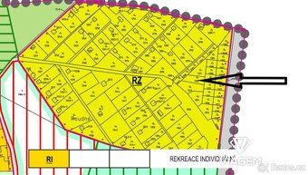 Zahrada 184 m² – Bořenovice u Kroměříže Rekreační zóna | Uži