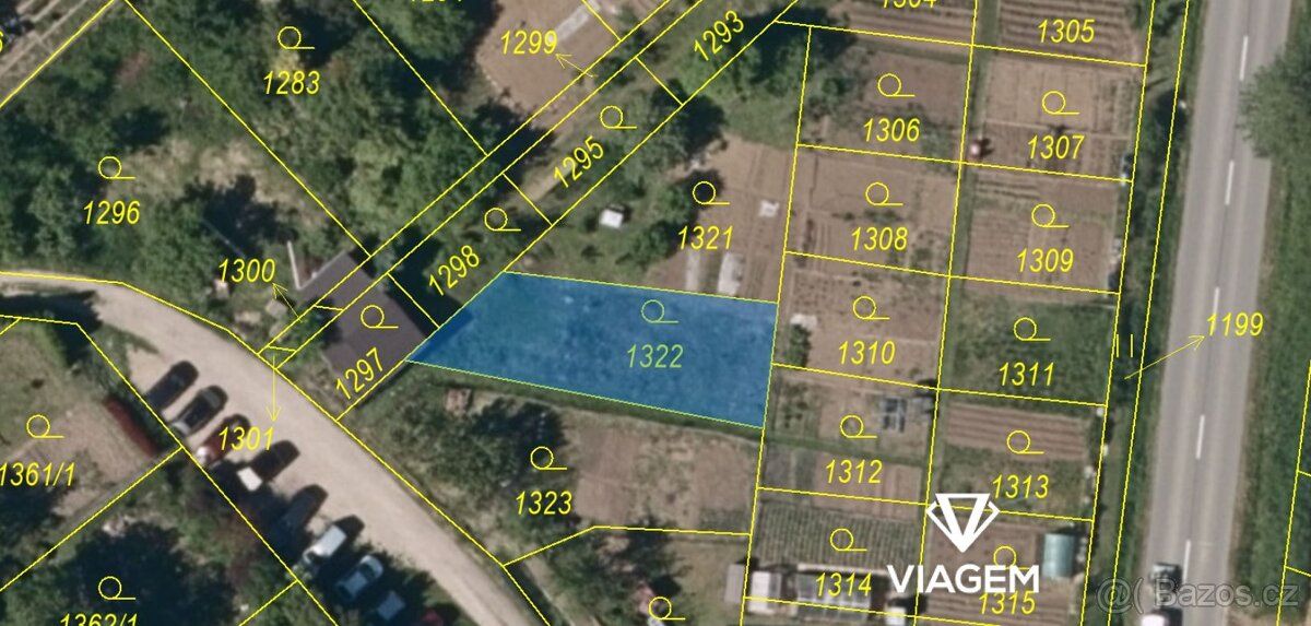Zahrada 184 m² – Bořenovice u Kroměříže Rekreační zóna | Uži