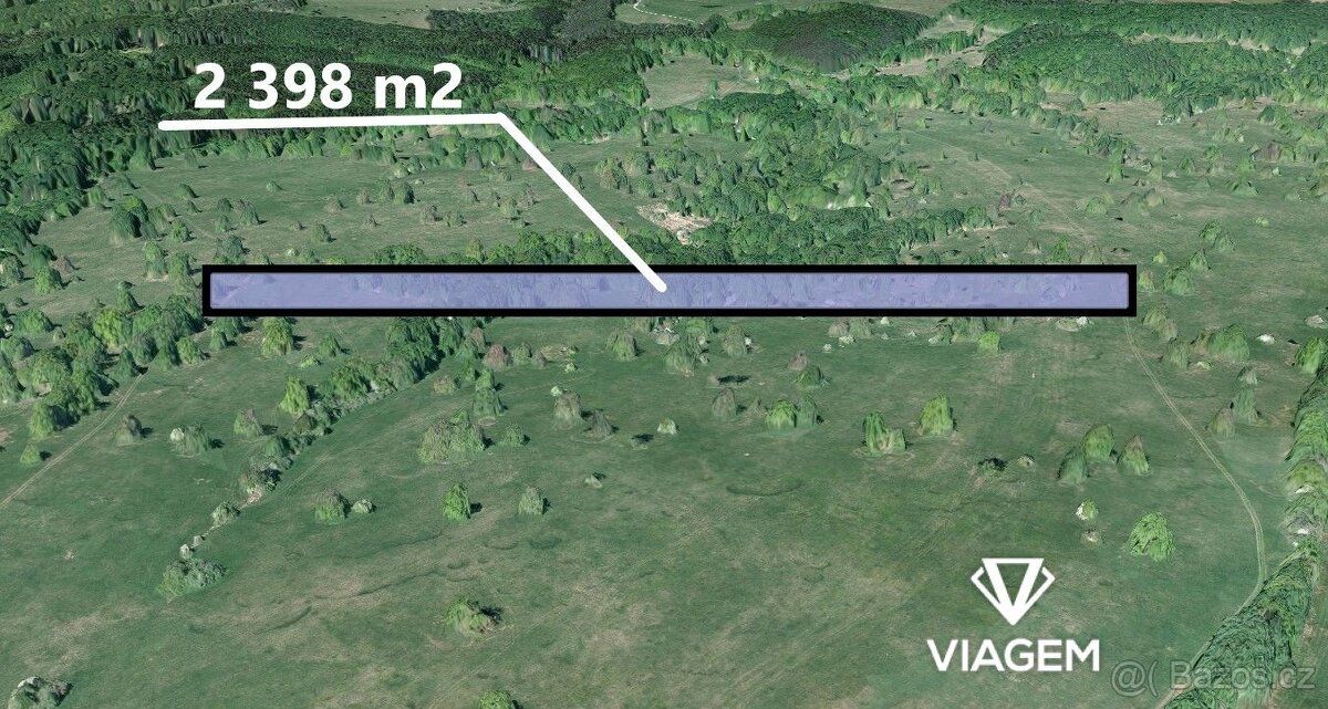 Nabízíme k prodeji pozemek o výměře 2 398 m², nacházející se