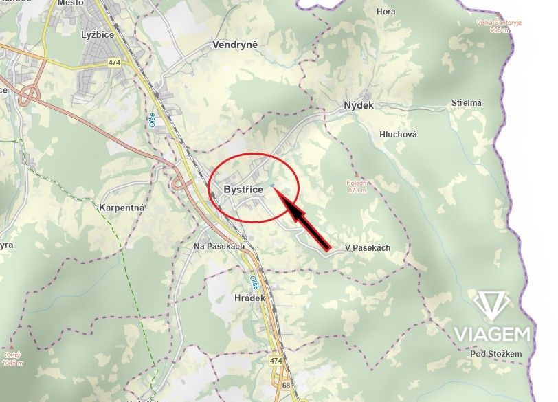 Exkluzivně Vám nabízíme pozemek v katastrálním území Bystřic