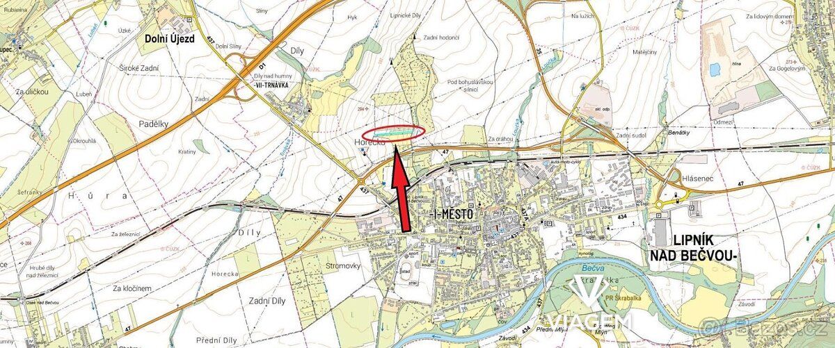 Nabízíme zahradu o výměře 4 747 m² v katastrálním území Lipn