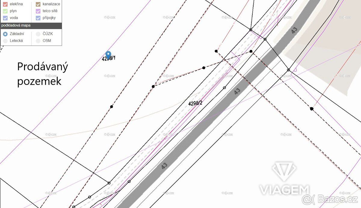 Prodej pozemku parc. č. 4298/1, k. ú. Rudoltice u Lanškrouna
