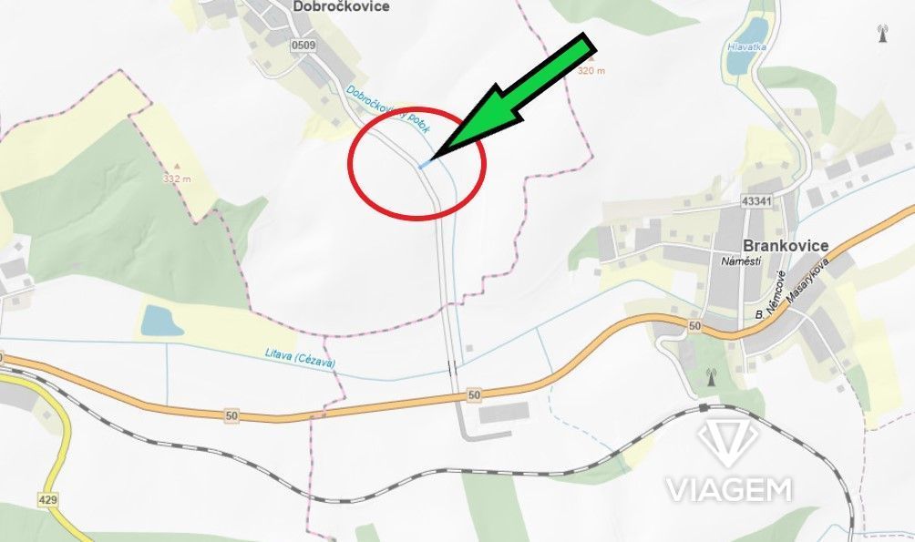 Nabízíme podíl na pozemku v katastrálním území Dobročkovice,