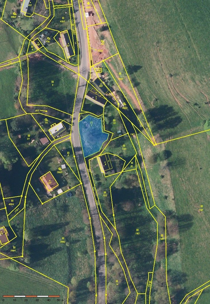 K prodeji stavební pozemek Dolní Vernéřovice 637 m². Dovoluj