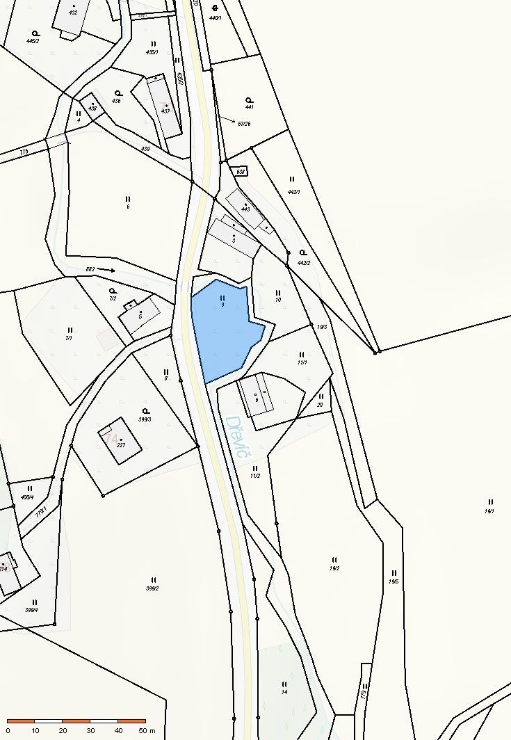 K prodeji stavební pozemek Dolní Vernéřovice 637 m². Dovoluj