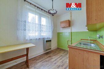 Prodám byt v obci Kosmová- Toužim, 2+1,56 m2, topení Waf, l.