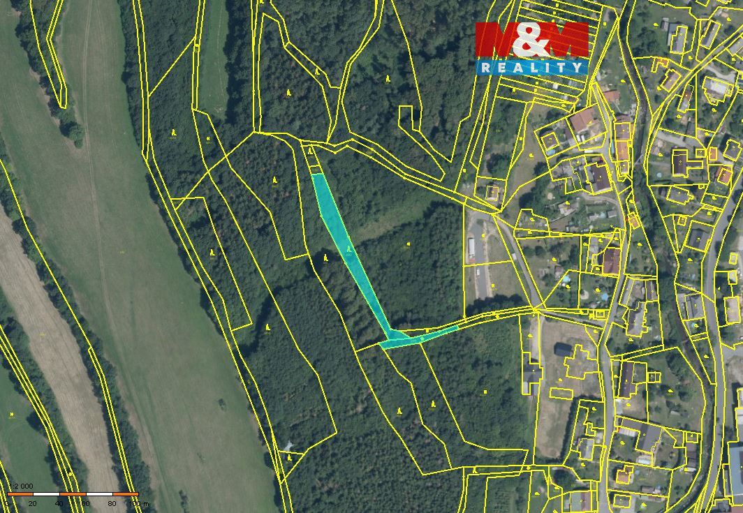 Nabízíme Vám k prodeji lesní pozemek o rozloze 1600 m2, nach