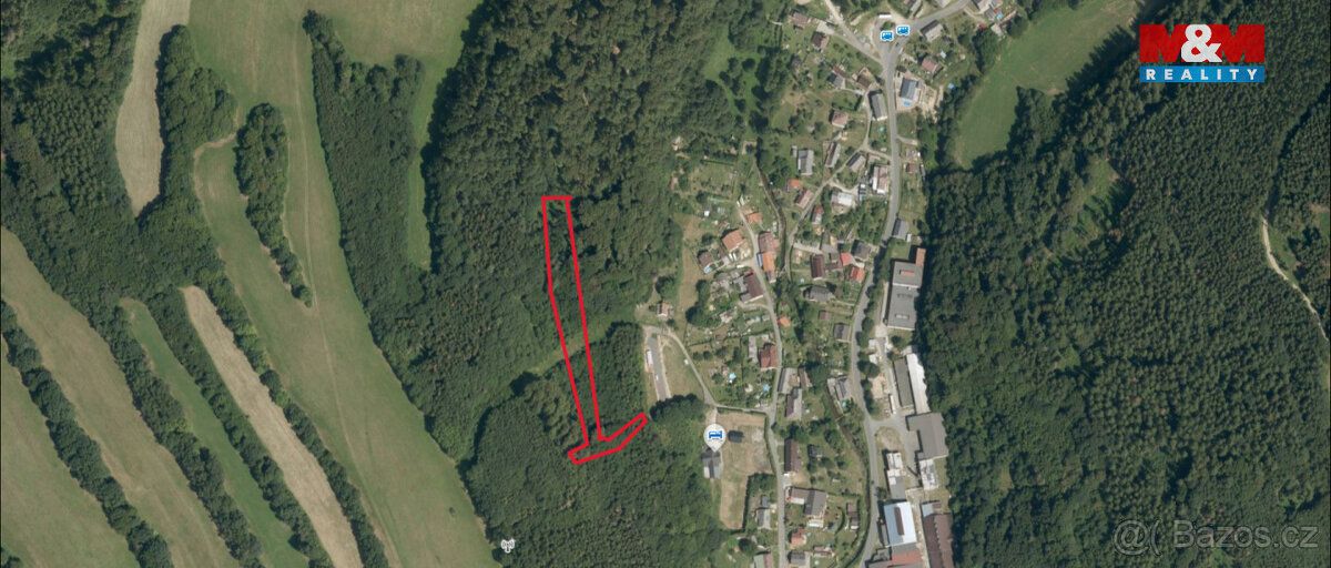 Nabízíme Vám k prodeji lesní pozemek o rozloze 1600 m2, nach