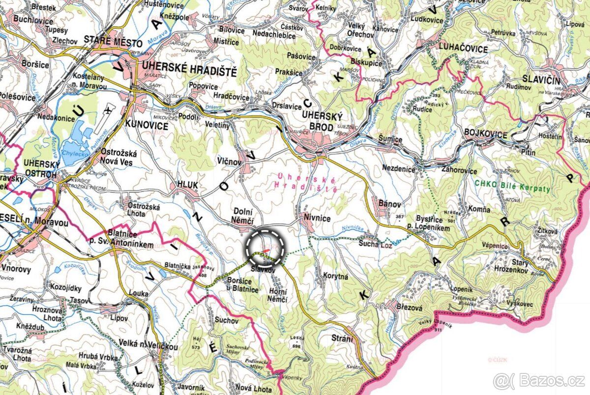 V SOUHRNU - prodej částečně stavební parcely v obci Slavkov 