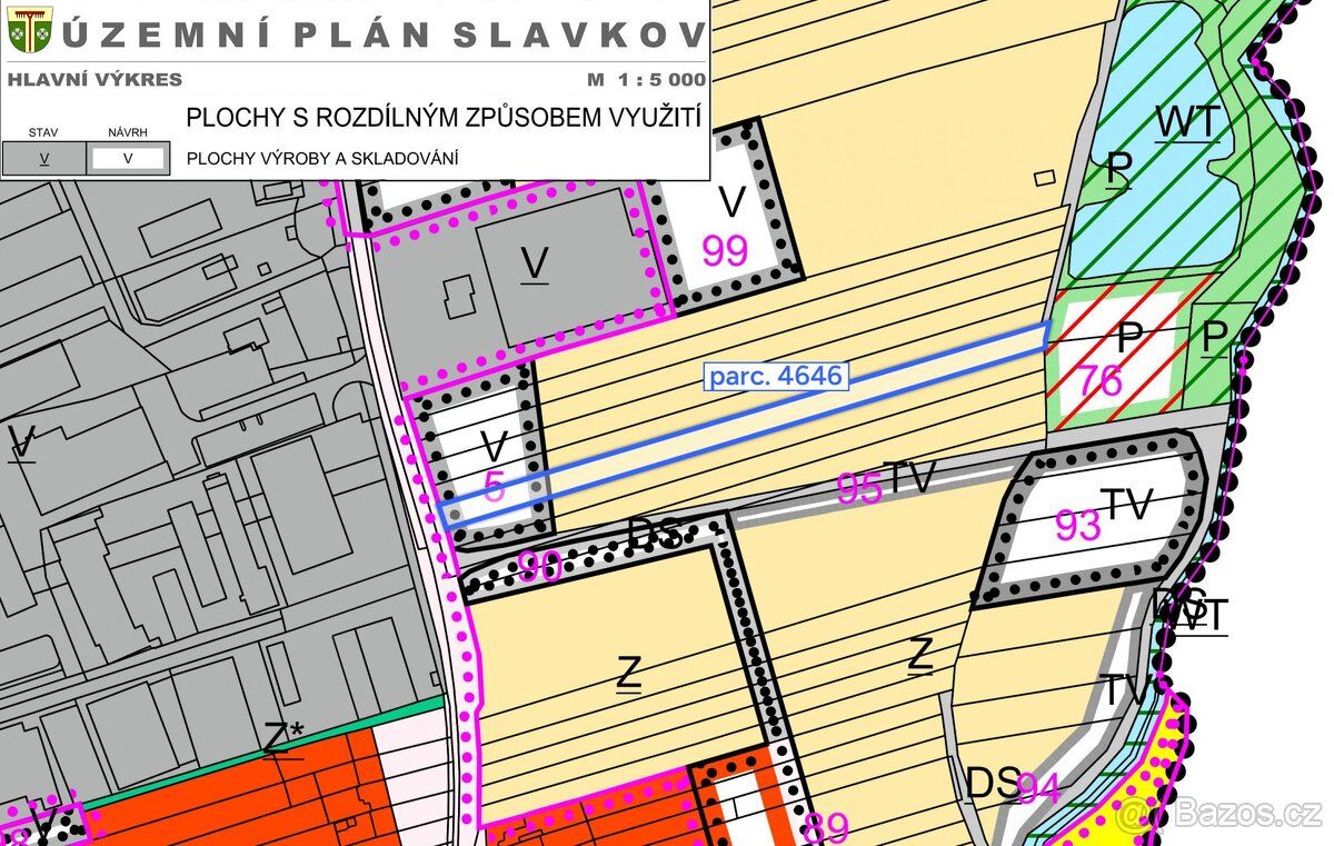 V SOUHRNU - prodej částečně stavební parcely v obci Slavkov 
