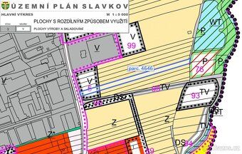 V SOUHRNU - prodej částečně stavební parcely v obci Slavkov 