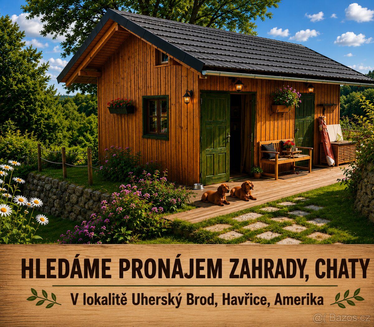 Mám zájem o pronájem zahrady, chaty nebo pozemku. Lokalita U