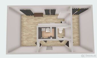 Nabízím k pronájmu byt o dispozici 2+kk a výměře 54 m² v atr
