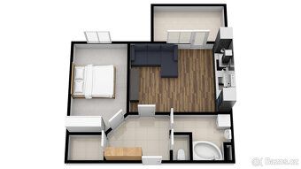 Zprostředkujeme Vám byt o dispozici 2+kk a rozloze 45 m², kt