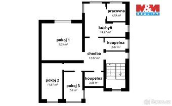 Nabízíme k prodeji byt o dispozici 4+1 v 1. nadzemním podlaž
