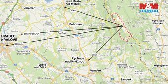 K prodeji slunný pozemek - stavební pozemek o výměře 1517 m²