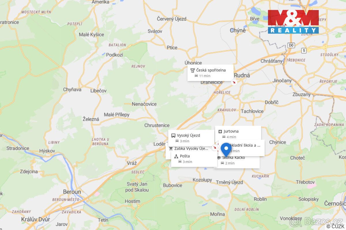 Nabízíme k prodeji stavební pozemek 814 m² ve Vysokém Újezdu