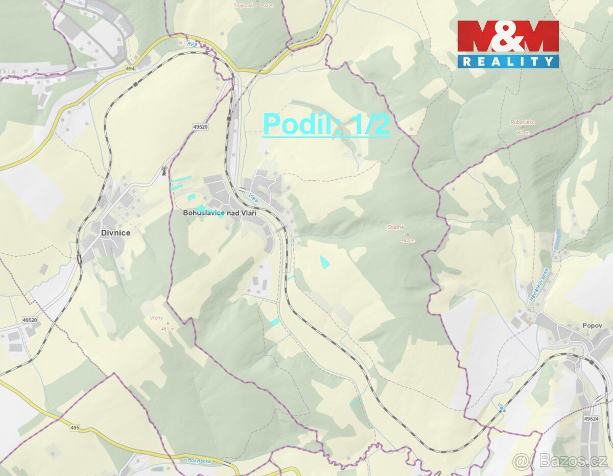 Nabízíme k prodeji soubor 51 pozemků o celkové rozloze 127 7
