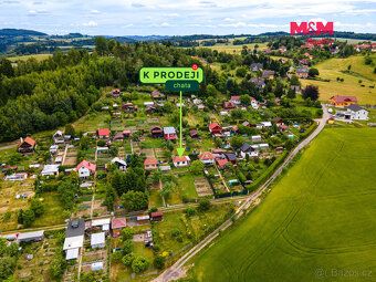 Nabízíme k prodeji zděnou chatu v katastru obce Bystřice nad