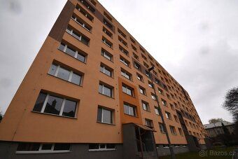 Byt se nachází v revitalizovaném bytovém domě na ulici Čecho
