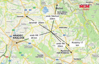 Pronájem bytu 2+kk o užitné ploše 50 m² v centru Opočna pod 