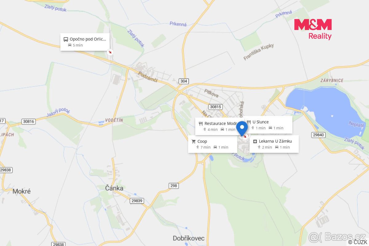 Pronájem bytu 2+kk o užitné ploše 50 m² v centru Opočna pod 