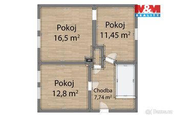 Prodej řadového rodinného domu v klidné části Jáchymova. Cih