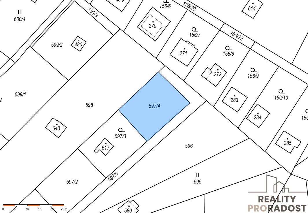 Prodám zahradu v chatově oblasti o velikosti 395m², nedaleko