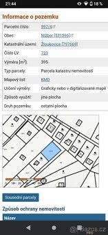 Prodám zahradu v chatově oblasti o velikosti 395m², nedaleko
