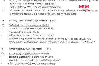 Prodej pozemku o výměře 1129 m2 územním plánem zařazeného do