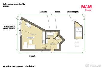 Prodej bytové jednotky o dispozici 1+kk a užitné ploše 30 m2