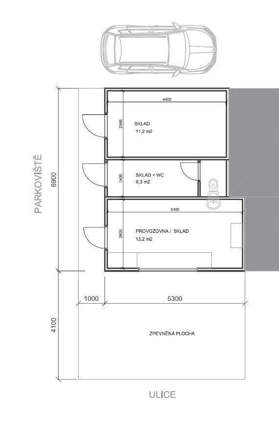 Nabízím k pronájmu ucelený komerční prostor 31m2 přímo v cen