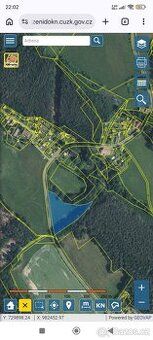 Sprzedamy działkę o powierzchni 5613 m2, obręb ewidencyjny Kvítkov koło České Lípy