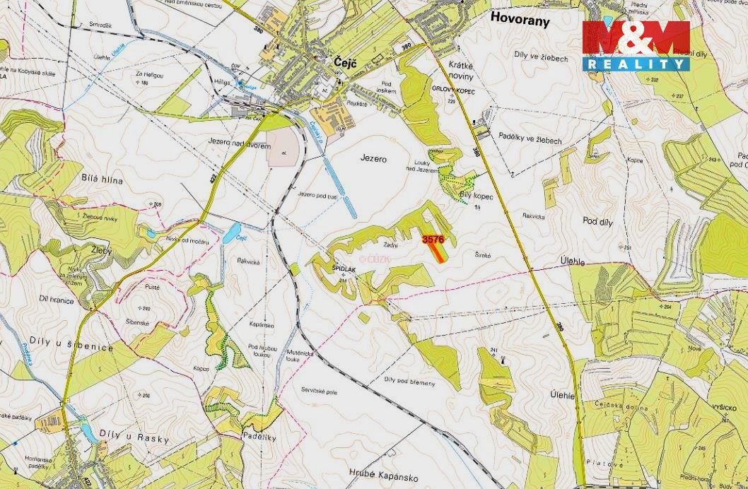 Prodej pozemku o výměře 5686 m2 v katastru obce Čejč. Pozeme