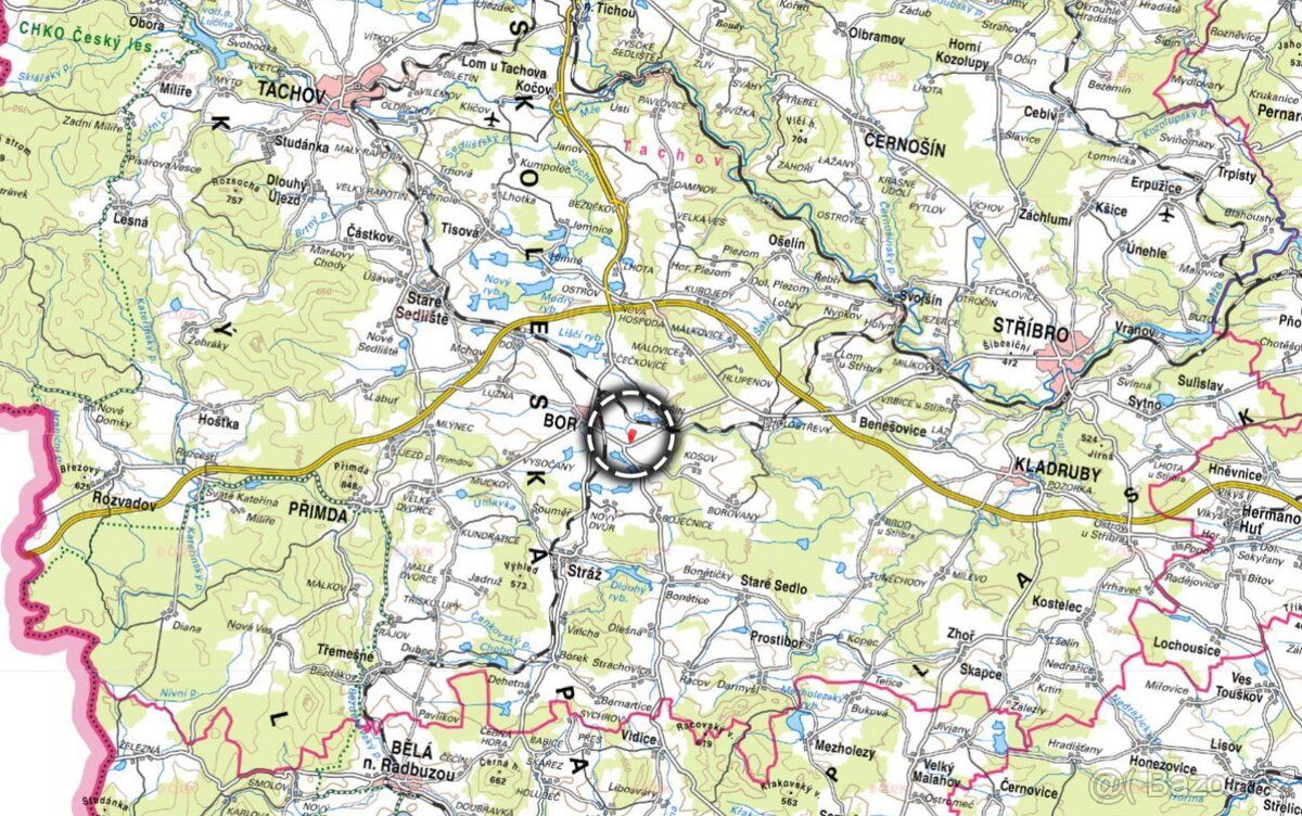 V katastrálním území Skviřín (obec Bor, okres Tachov) nabízí