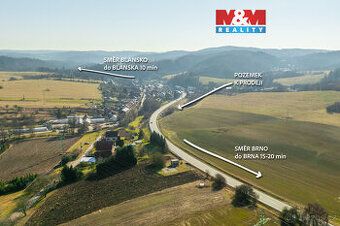 Prodám pozemek 2062m2 v katastru obce Lazany u Brna. Pozemek