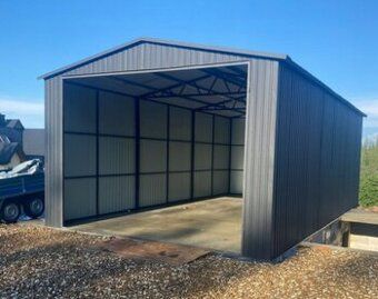 Rozměry: 6,0m x 6,0m - Výška stěny: 233cm - Výška štítu: 293