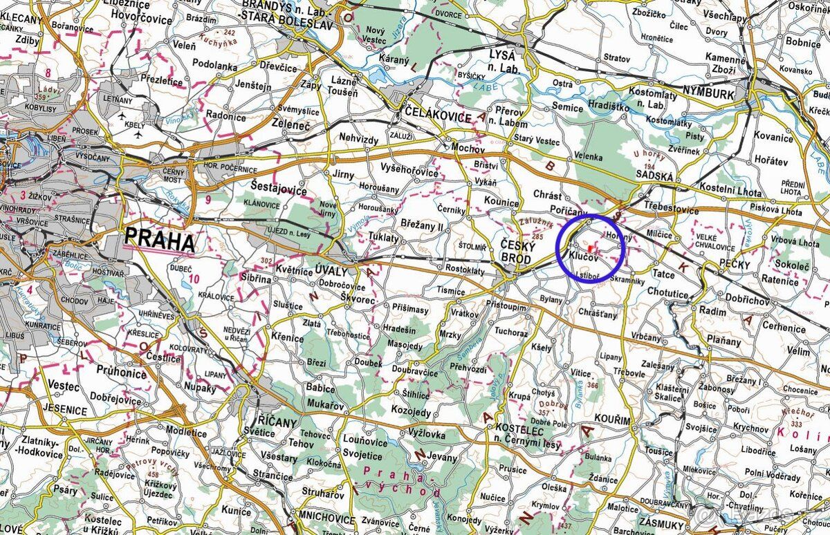 V katastrálním území Klučov u Českého Brodu (obec Klučov, ok