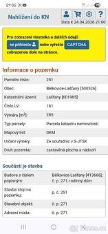 Prodám zahradu v obci Bělkovice Lašťany o velikosti 445 m2 -