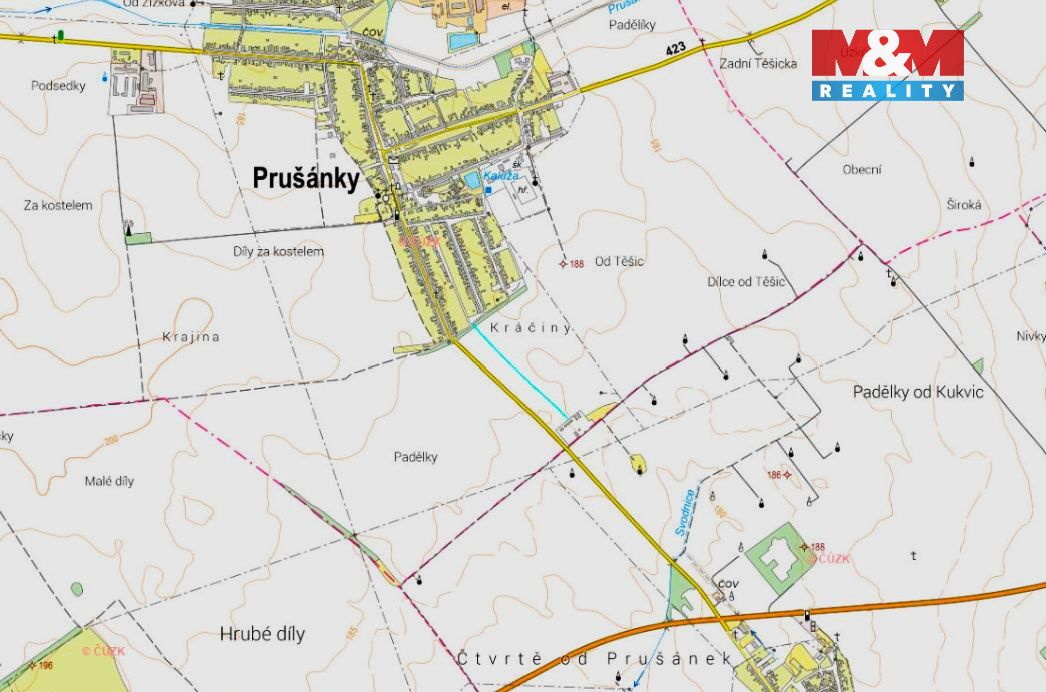 Prodej pozemku o výměře 410 m2 v katastru obce Prušánky. Jed