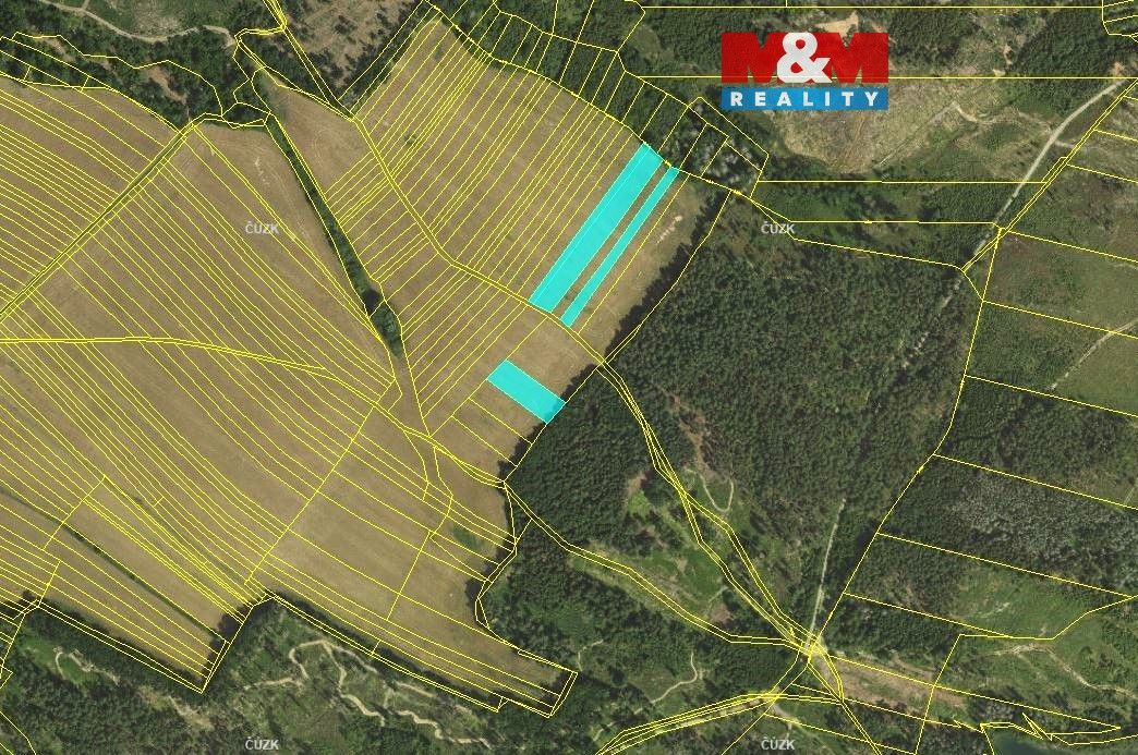 Prodej pozemků o výměře 1418 m2 v katastru obce Boskovice. J
