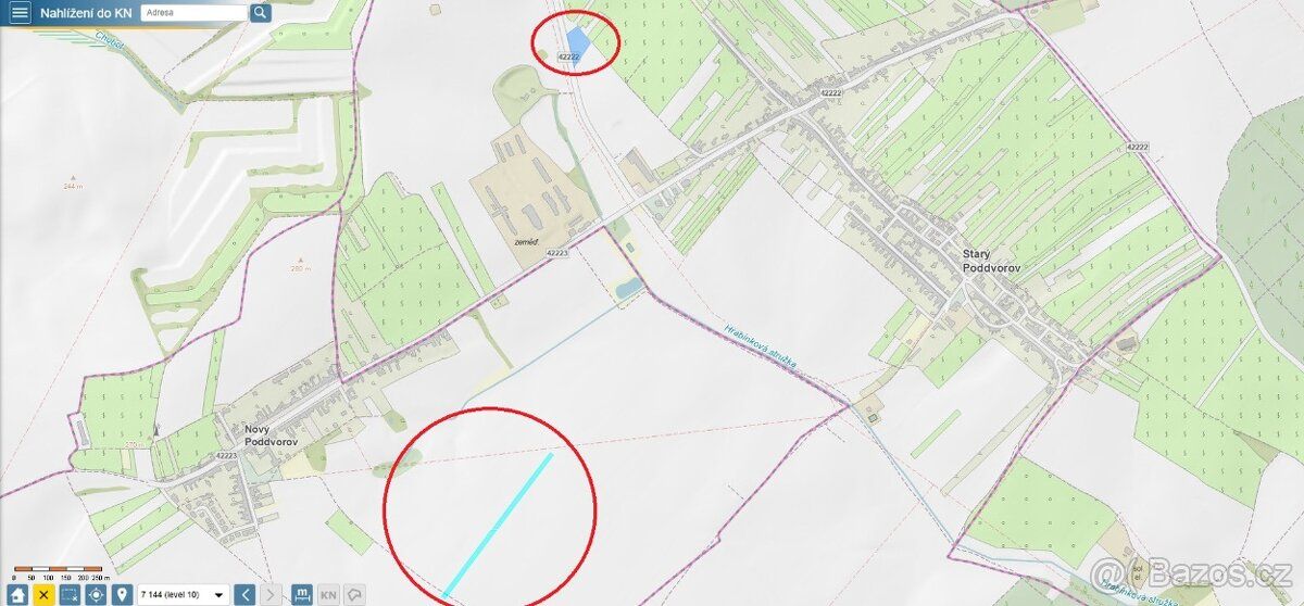V katastrálním území Nový Poddvorov nabízíme všechny parcely
